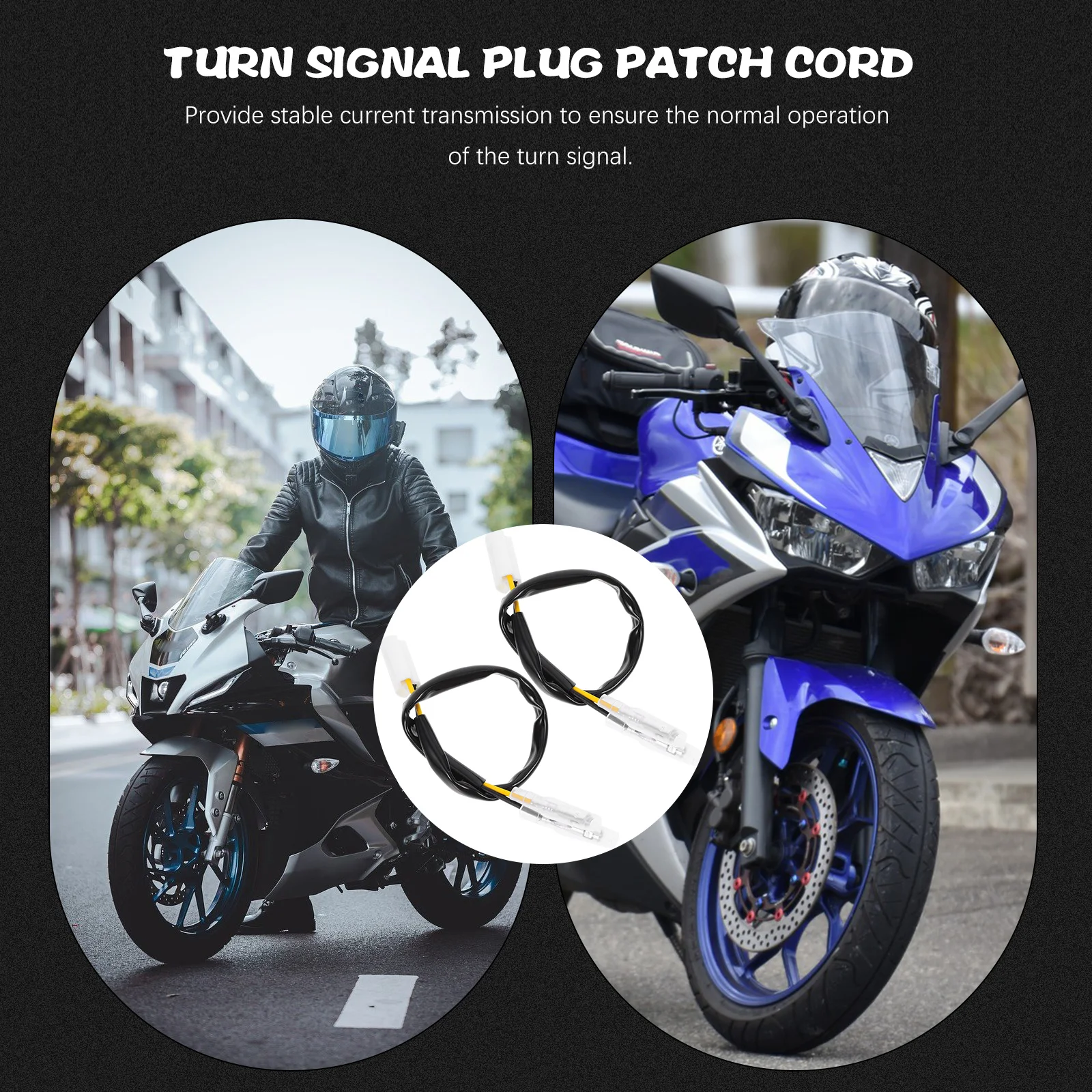 

1pc Motorcycle Turn Signal Wiring Adapter Plug Compatible With Multiple Models Durable For Motorbike Accessories Electrical