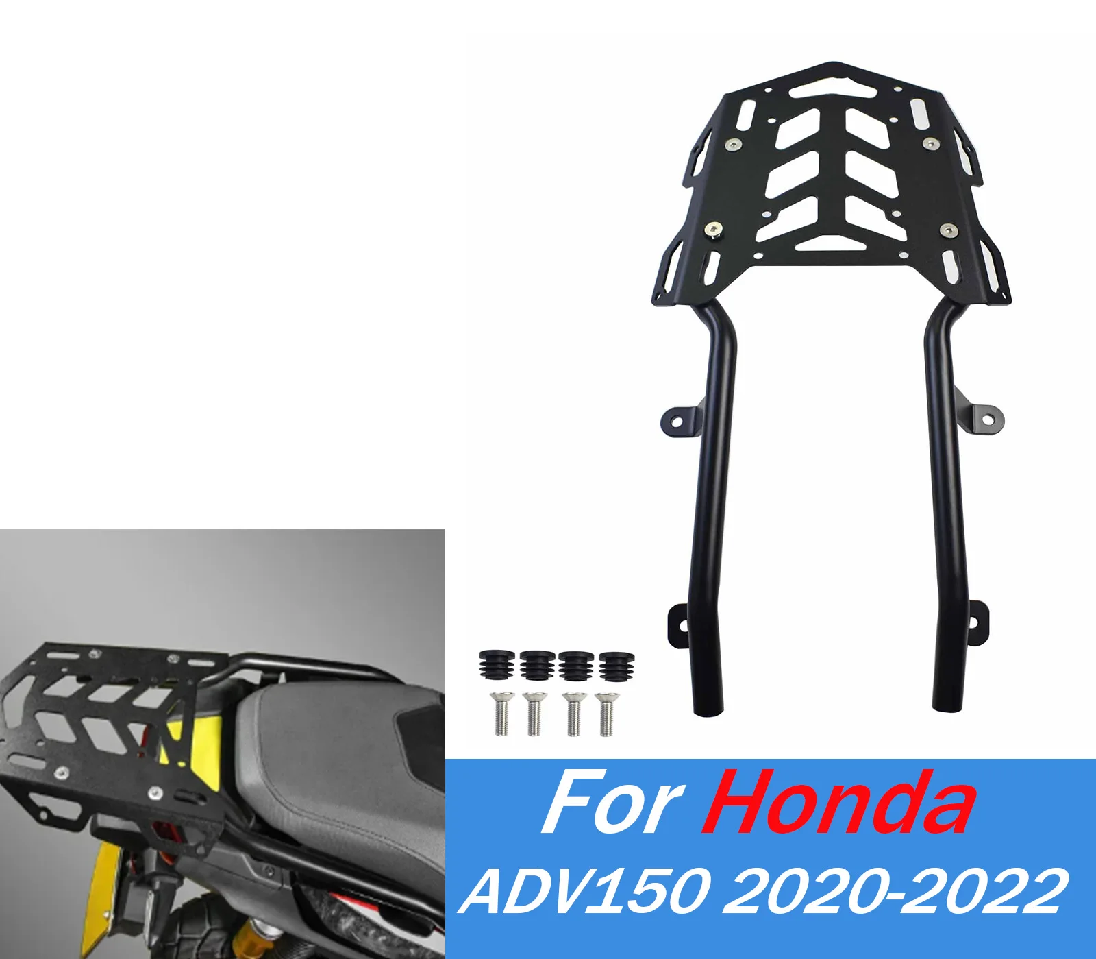 

Задняя багажная полка для мотоцикла Honda ADV 150 2019-2023, чехол для хвоста мотоцикла, держатель полки, кронштейн, аксессуары
