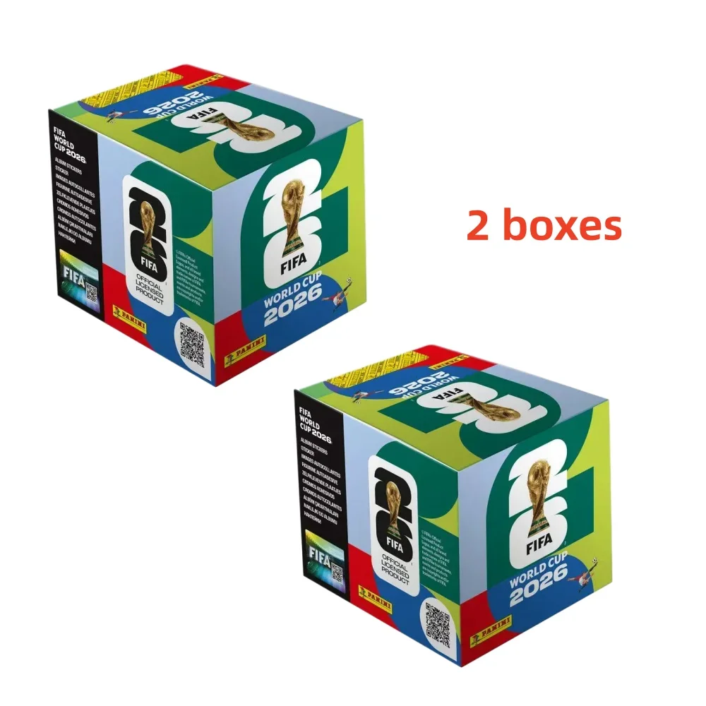 Officiële, authentieke Panini-stickerpack voor de FIFA Wereldbeker 2026, inclusief album, in een beperkte oplage, een verzamelobject en een cadeauverpakking.