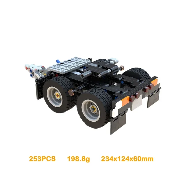 42078 Converter Dolly 2-Axles Self-aligning Technical Truck for Legoeds MOC Trailer Chassis Building Blocks Accessories Kit view 3