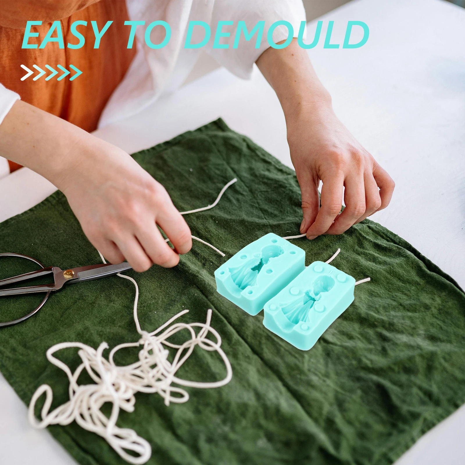 

1 set Angel Molds for Making DIY Crafts Fondant Decorations Easy Demould Handcrafting Diy Molds Flexible Durability