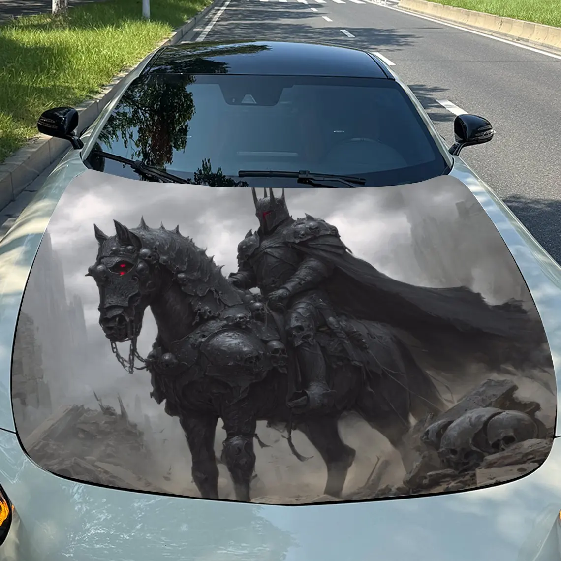 

The Dark Knight Car Hood Stickers - Waterproof Vinyl Film, Fit For Most Vehicles, Durable Protective Decals For Engine Cover & E