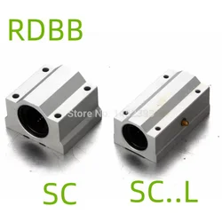 2 pcs SC25UU SCS25UU SC25LUU SCS25LUU 25mm Linear Ball Bearing Linear Motion Bearing Slide For CNC