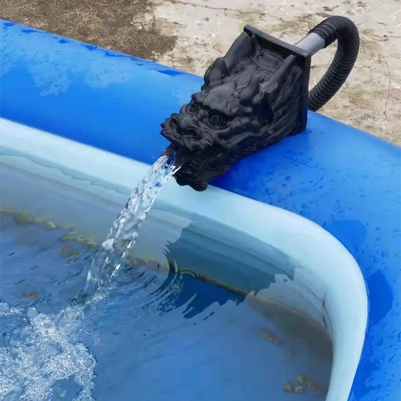 

Pool faucet water spray landscape courtyard faucet fish pond decoration rockery frog filter fish tank landscaping ornament