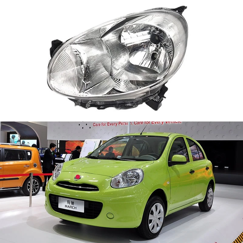 

For 2010 2011 2012 2013 2014 2015 Nissan March Car Accessories Headlight Assembly turn signal high low beam lamp width indicator