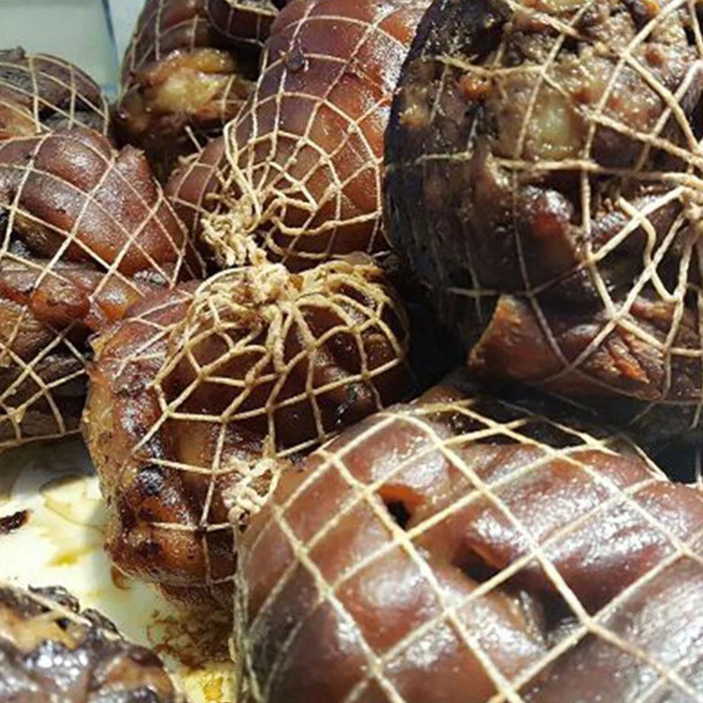 

4pcs 4 Rolls 3-Meter Cotton Thread Meat Packing Netting For Sausage Pork Trussing Kitchen Packaging Tool Ham Sock Roll Cooking