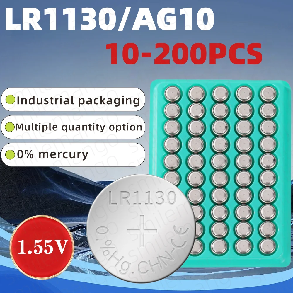 10-200PCS LR1130 Ba…
