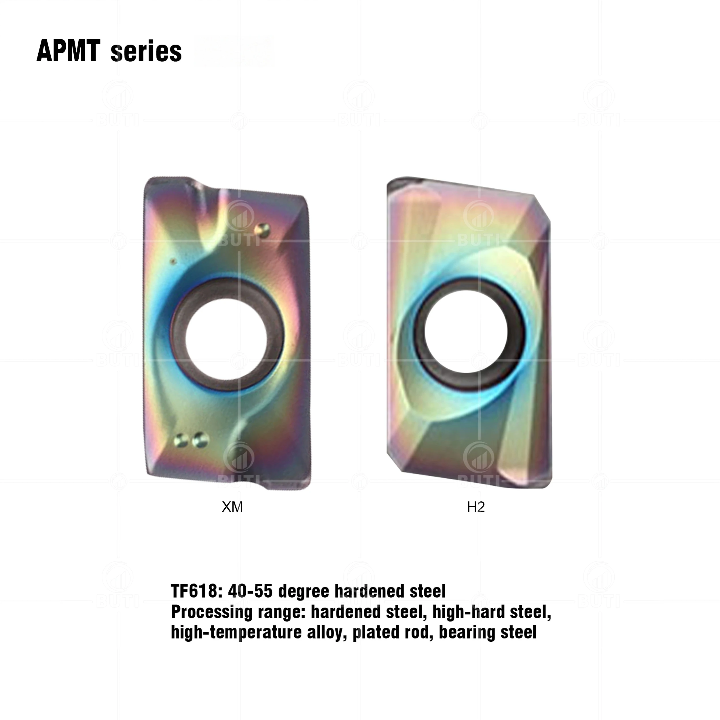 Imagem -05 - Deskar 100 Original Apmt1135pder xm h2 Apmt1604pder xm h2 Apmt1605peer xm Tf618 Aço Endurecido Torneamento de Lâminas Cnc Torno