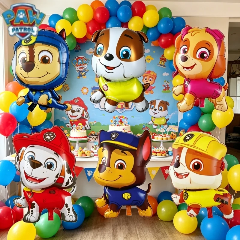 PAW Patrol Birthday Party Supplies Doggie Costume Theme Balloons Gift Set for Kids Festive Celebration Pack