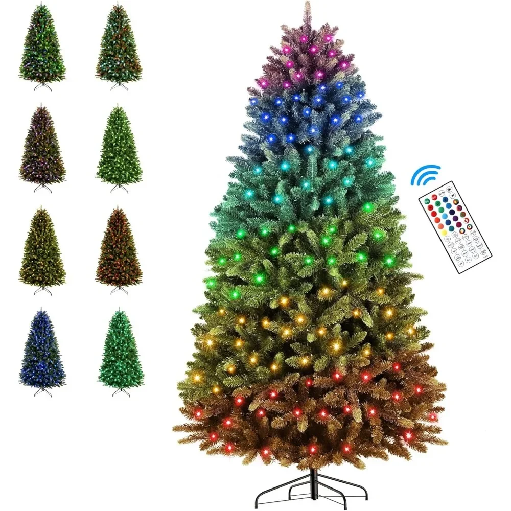 9ft Christmas Tree, 830 Pre-Lit New Upgraded Multi-Color RGB Lights, 2785 Branch Tips, Perfect Choice for Xmas Decoration