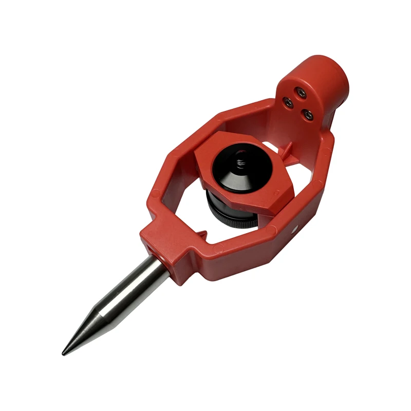 New Offset Mini Prism 0/-30mm Silver Coated With Aluminium Alloy 4 Poles For Total Stations Mini Prism Surveying