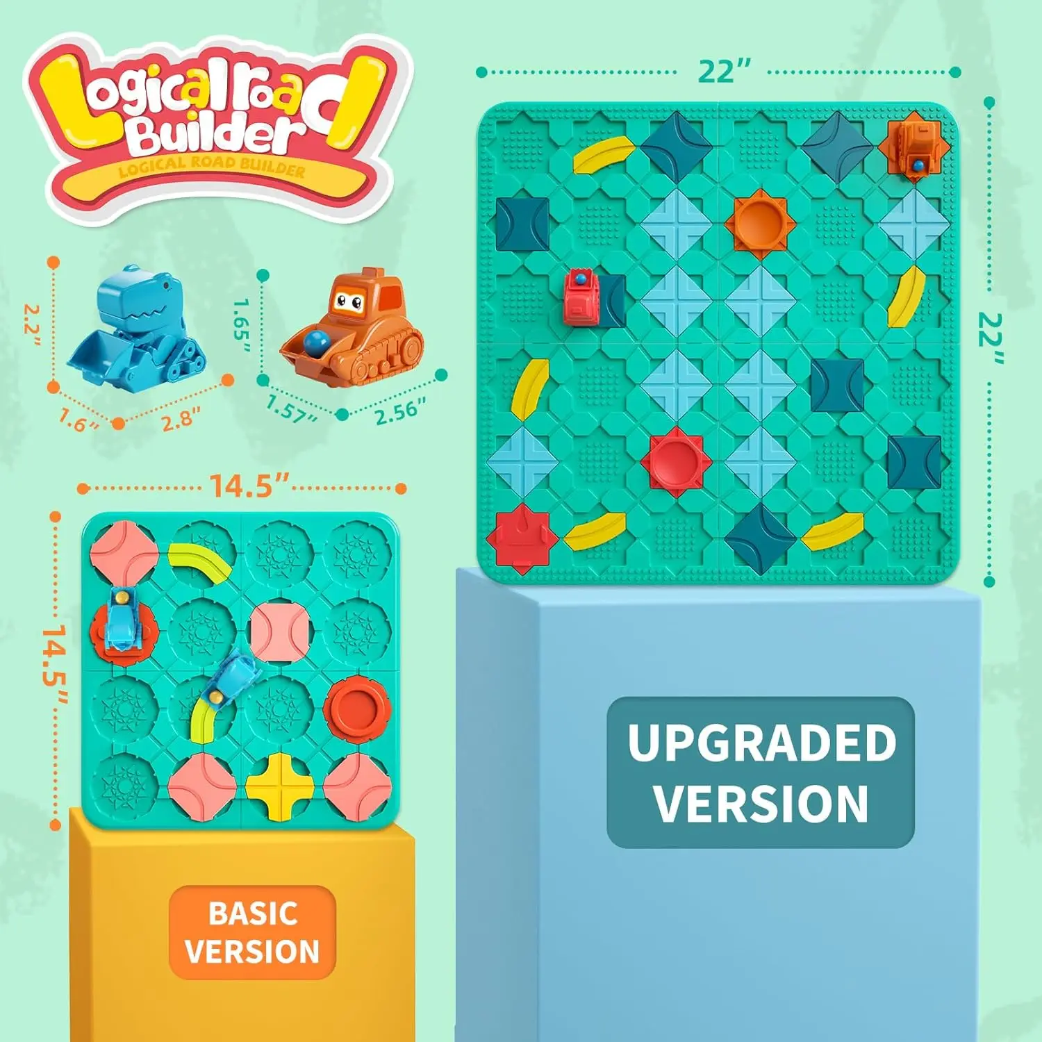 Logical Road Builder Games, STEM Family Board Game, Large Educational Smart Brain Teasers Puzzles Toys,Early Montessori view 3