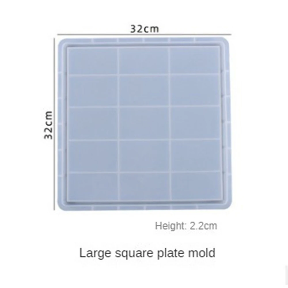 사각형 몰드 사각형 실리카 젤, 환경 친화적 재료, 독특한 디자인, 과일 접시, 실리콘 몰드 과일 접시, 대형 접착제