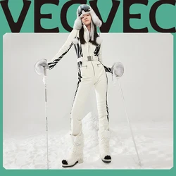 Vecmec-traje de esquí de Snowboard cálido para mujer, traje de esquí transpirable, traje de esquí impermeable a prueba de viento, chaqueta de nieve para mujer