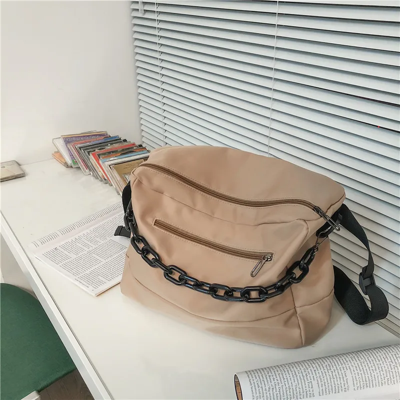 High Quality Nylon Ladies Crossbody Bags Solid Color Design Women Shoulder Bag Students Multifunctional Bags Travel Waist Packs