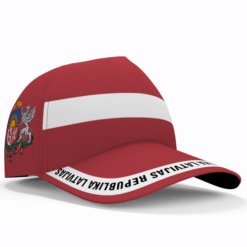 Latvia youth student diy free custom made name photo lva hat nation flag republic latvija country college baseball cap