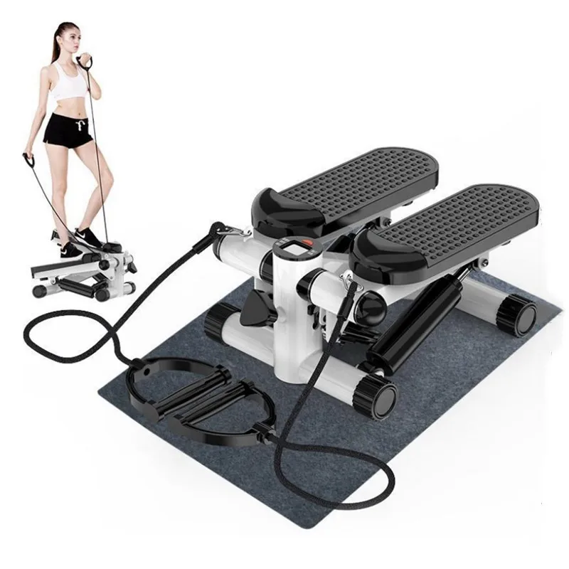 Bicycle Foldable Pedal Stepper Fitness Machine Slimming Treadmill Workout Step Aerobics Home Gym Mini Stepper Exercise Equipment