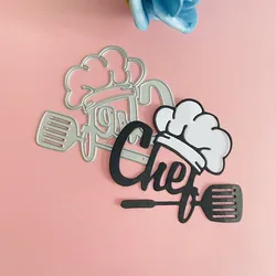 chef word  decoration die Metal Cutting Dies DIY Scrapbook Paper Cards Embossing Craft Die Cut handmade craft