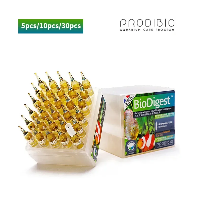 Prodibio BioDigest Fish Tank, PRODIBIO Aquarium Care, Bacterial Solution Prodibio BioDigest Fish Tank, PRODIBIO Aquarium Care, Bacterial Solution