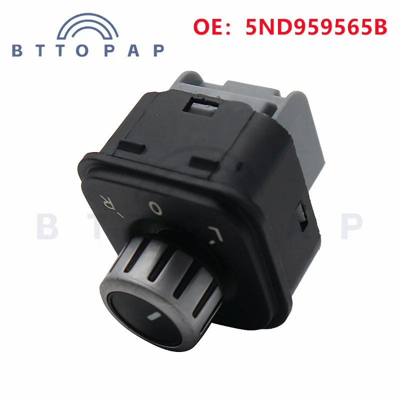 5ND959565B Control Knob Side Power Mirror Switch For Volkswagen JETTA/ GOLF/ PASSAT/ TIGUAN Models Auto Parts