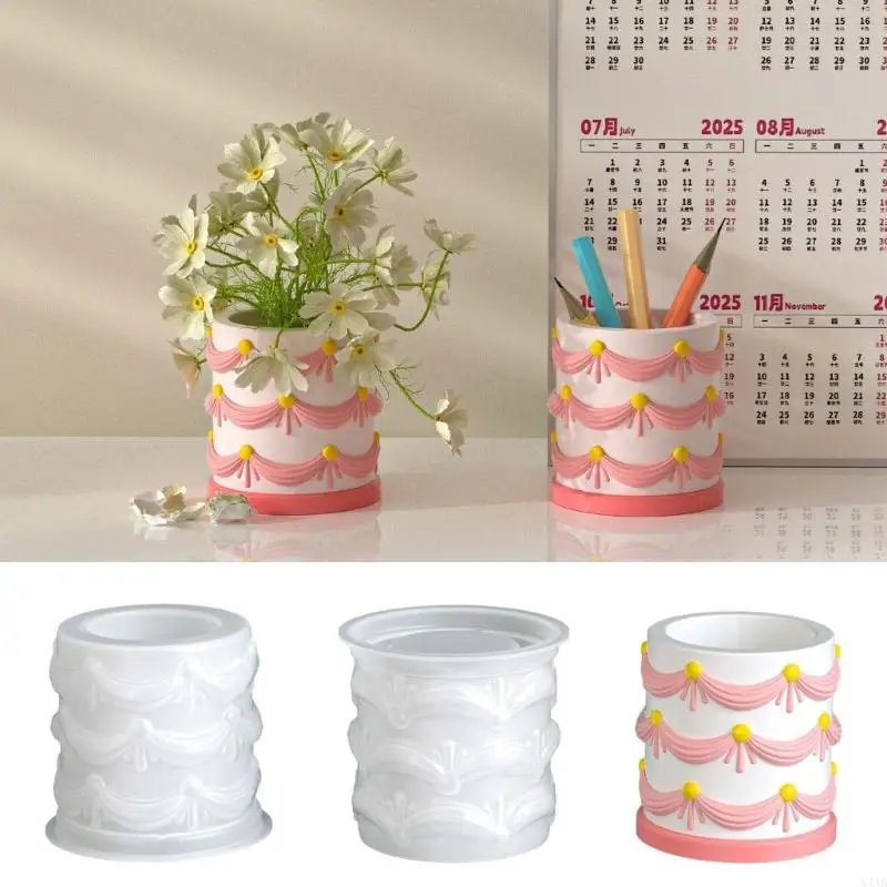  Sturdy Silicone Resin Mould With Floral Embossing for Handmade Organizers Decorative Bowls and Craft Gifts