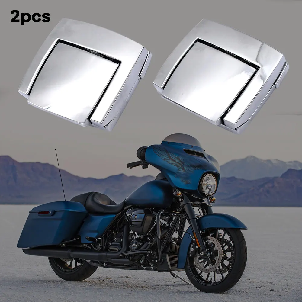 2 قطعة دراجة نارية جذع المزالج قفل حزمة مزلاج مفصلات ل هارلي بجولة الكلاسيكية إلكترا الإنزلاق الترا الحلاقة FLHX FLTR 1980-2013 #5