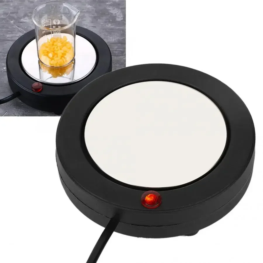 220V/110V Mini Stainless Steel Electric Lip Stick Melting Stove Heating Plate for DIY Lipstick Making Makeup Tools US/EU Plug