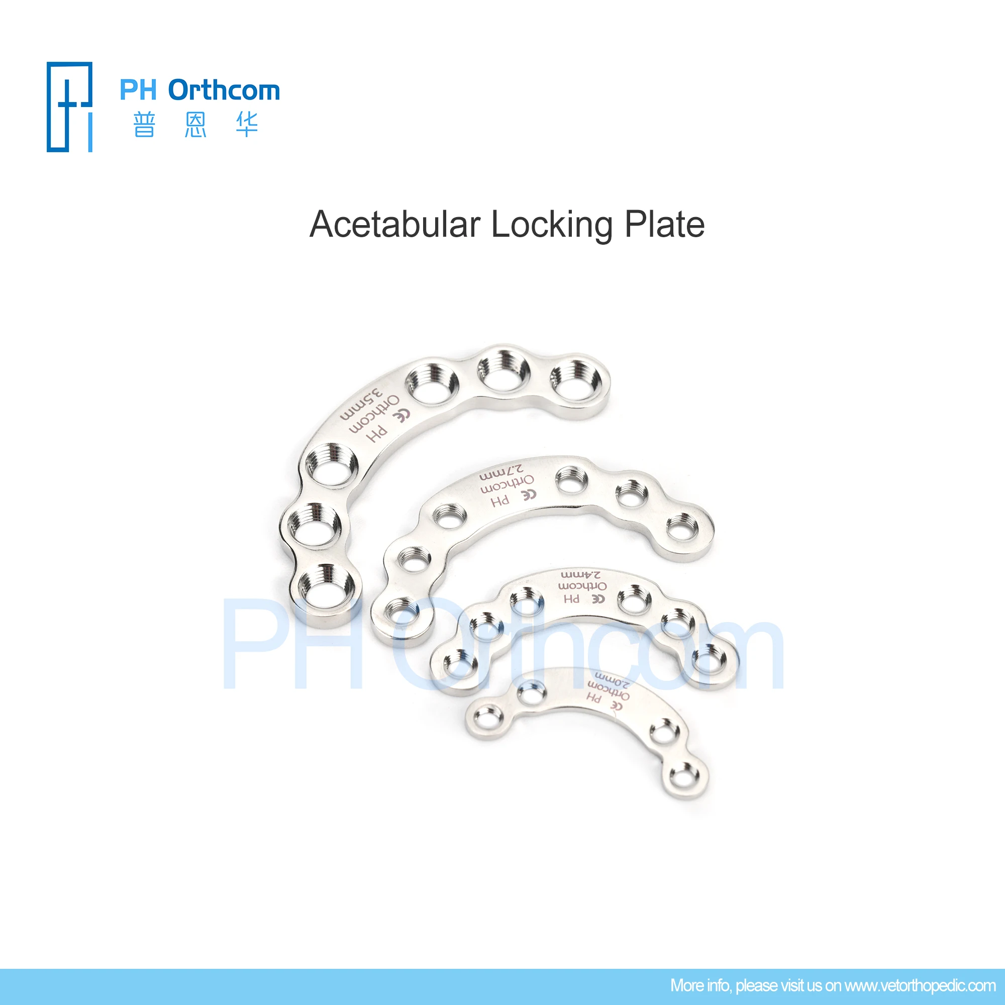 Stainless Steel Locking Acetabular Secure Plate: Veterinary Orthopedic Instruments for Pet Health Management