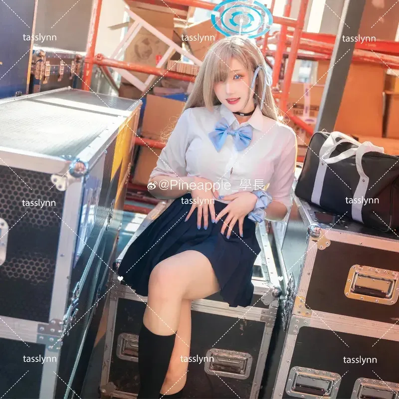 

NewBlue Archive костюм на Хэллоуин Sweet Itinose Asena JK платье аниме косплей для женщин2025