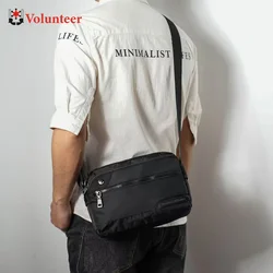 Wolontariusz torby Crossbody dla mężczyzn 2023 nowa stylowa pojemność cały mecz lekki wysokiej jakości tkanina Oxford jednokolorowe torby 1762-02