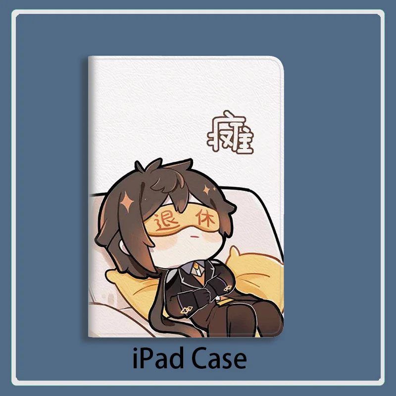 

Zhongli Anime Genshin Impact Case For iPad 10.2 9th 10th Air 6 5Mini 4 5 Case Luxury Silicone Pro 12.9 11 13 For iPad Air 2 3 4