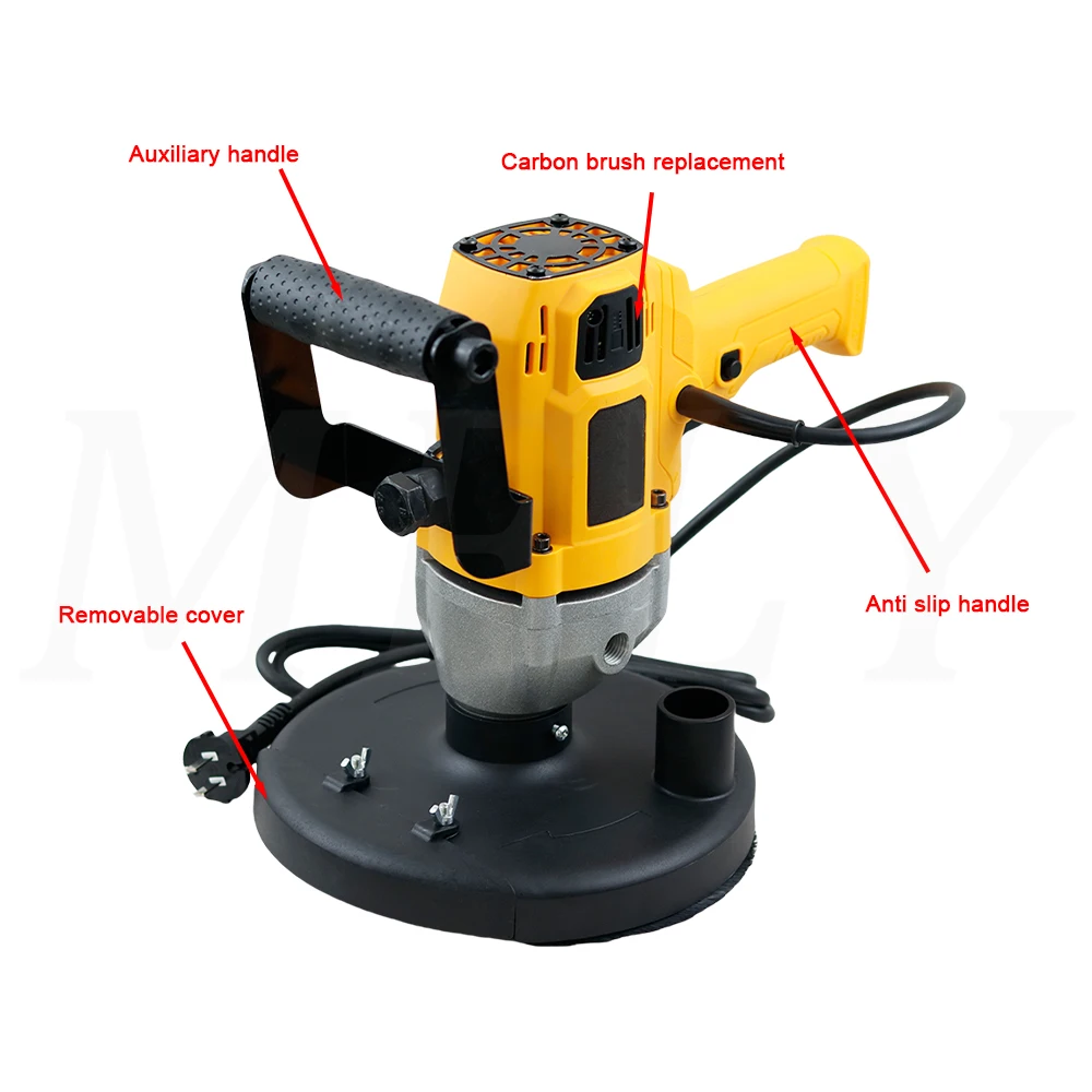 Concrete Grinder Cement Block Grinder Wall Planer Multi-Function Rough Grinder Polishing Machine High-Power Concrete Grinder