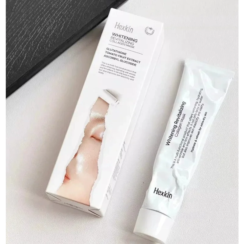 ヘックスキン-ホワイトニング-リバイタライジング-コラーゲンマスク-65g-グルタチオン-トマト果実エキス-保湿-クレンジング-ブライトニング-ハリのある肌ケア