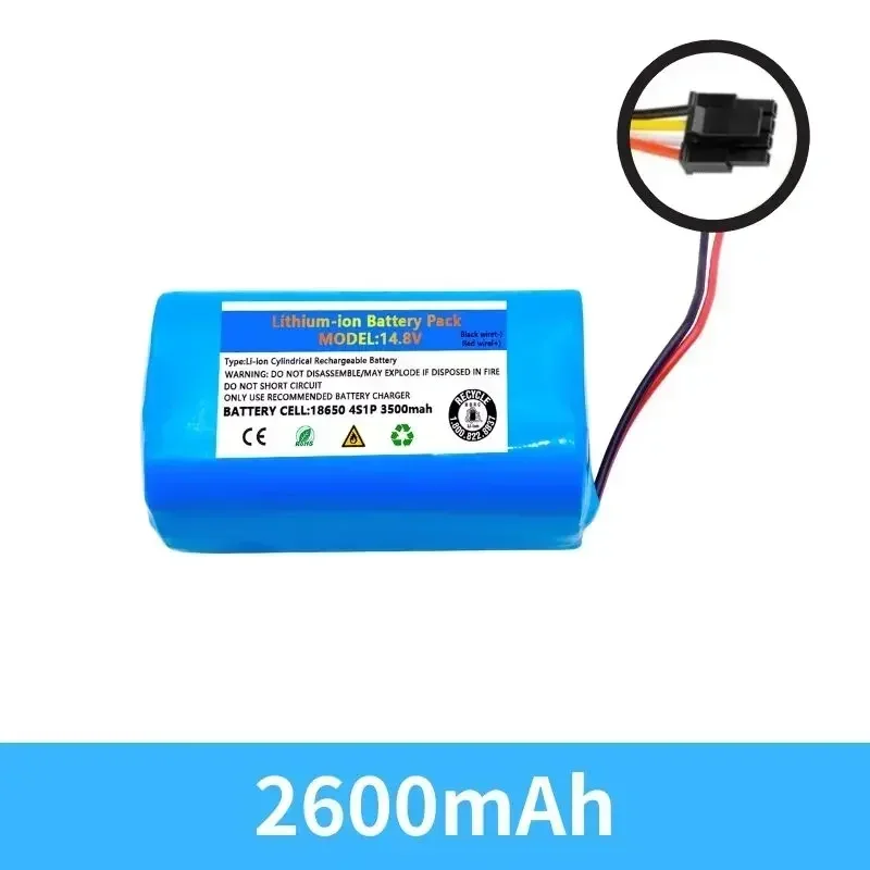 2600mAh 14.8V for Liectroux C30B E30B for Proscenic 800T 830P 820P 820T 820S Vacuum Cleaner Li-ion 14.8V bateria recargable