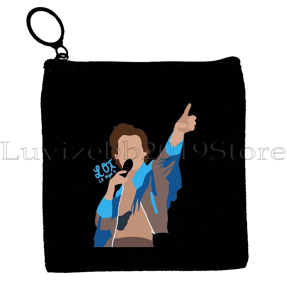 Подсолнух Love on Tour Цветочный мужской женский холщовый кошелек для монет Чехол для ключей Сумка для хранения карт Кошелек на молнии Гарри Музыкальный вентилятор Подарок