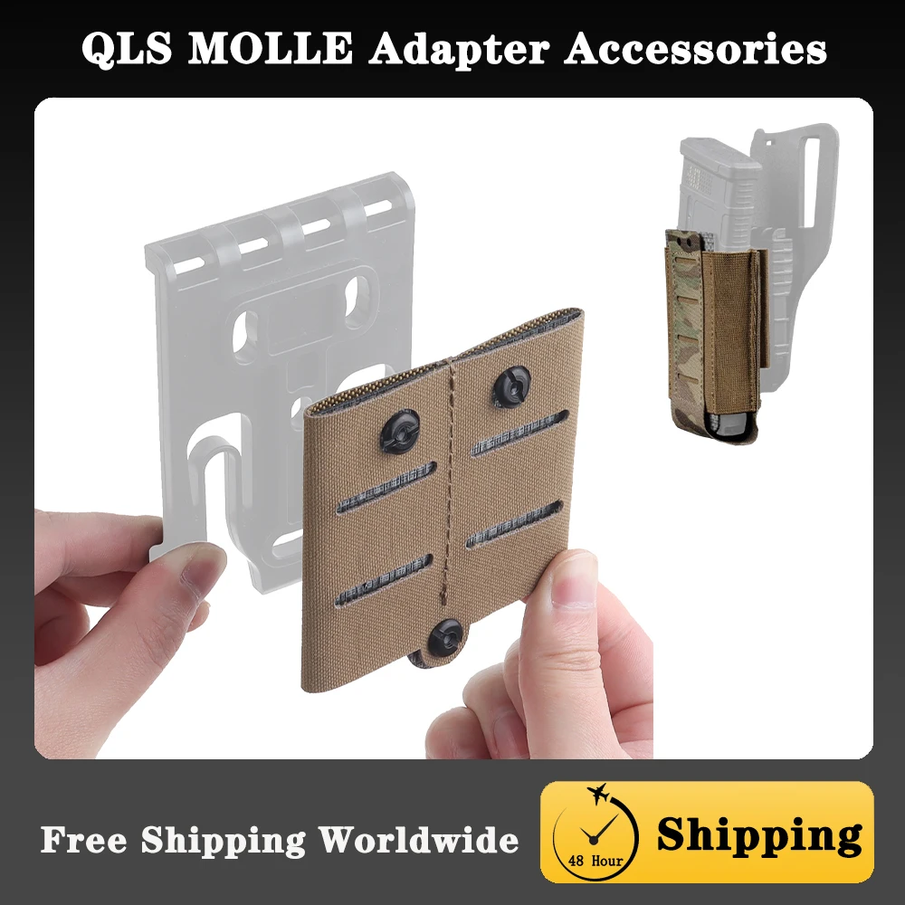 

Аксессуары для адаптеров QLS MOLLE, крепление различных тактических субпакетов с системой M, полимерные модульные аксессуары для сумок для охотничьих журналов