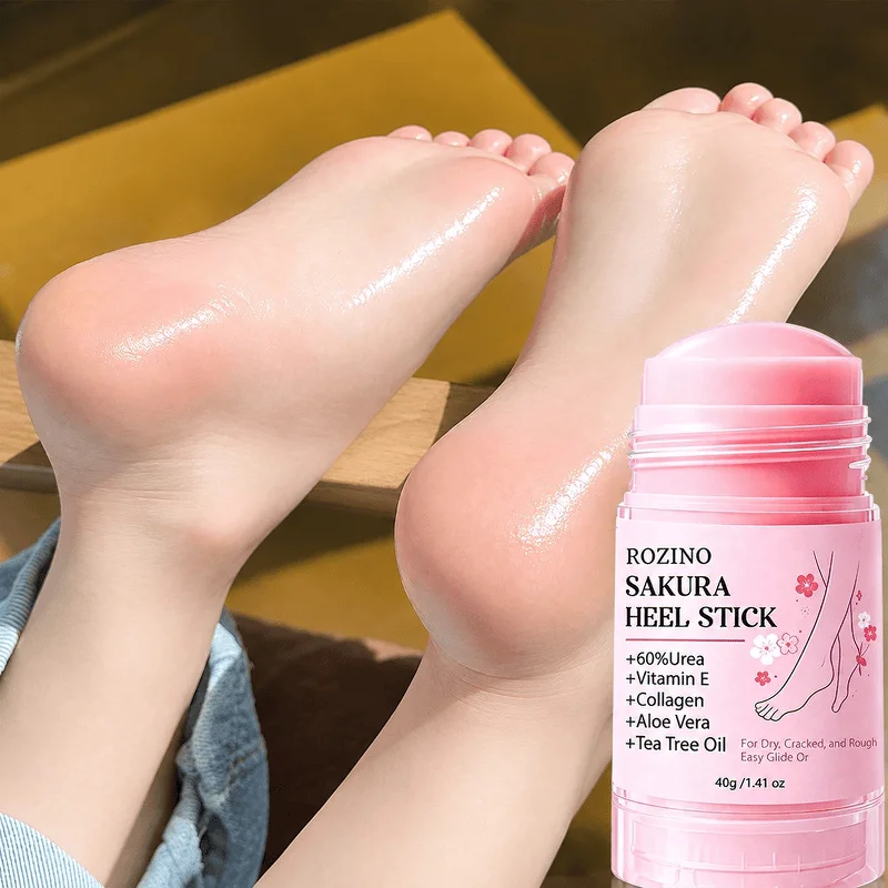 1Pcs/2Pcs/3Pcs Sakura Heel Moisturizing Care Stick/Hand and Foot Stick/Foot Care, Moisturizes from Within in 5 Minutes, Softens Skin, Quickly Moisturizes, Deeply Hydrates, Locks in Moisture, Suitable for Extremely Dry, Cracked, and Rough Skin on Hands and Feet, Makes Skin More Supple, Flawless, and Presents Healthier Hands and Feet, a Must-Have Care Product for Autumn and Winter, Stick-Shaped Design, Portable and Easy to Use