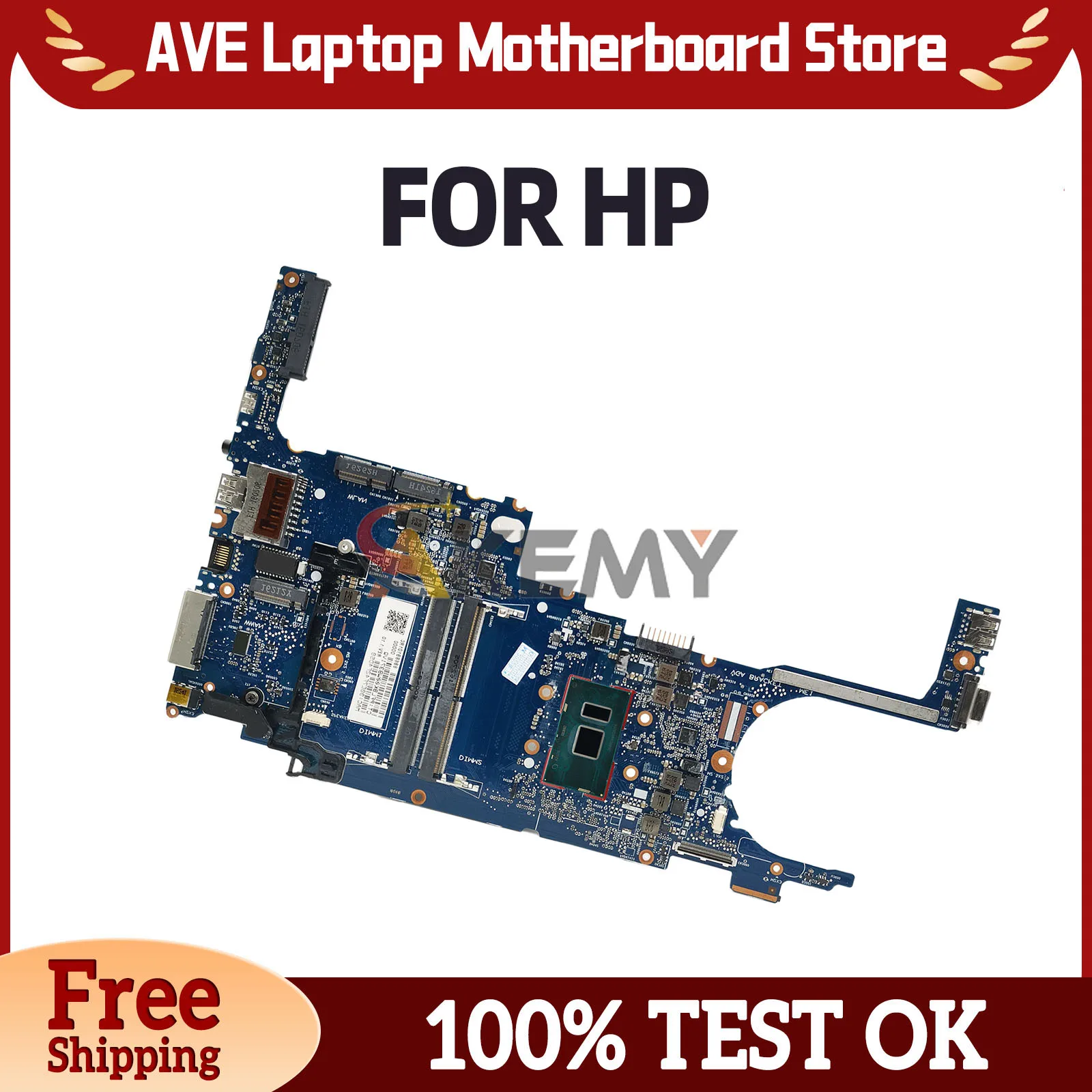 Placa base 6050A2725001-MB-A01 para HP EliteBook 820 G3 6050A2892301-MB-A01, placa base para ordenador portátil i5 i7 de 6. ª generación, completamente probada