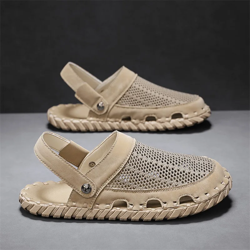 

Sandals men's 2024 new summer niche design soft-soled fly-woven breathable casual sandals dual-purpose outdoor beach sandals