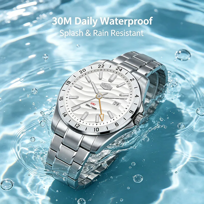 Men's GMT Waterproof Luminous Date Watch