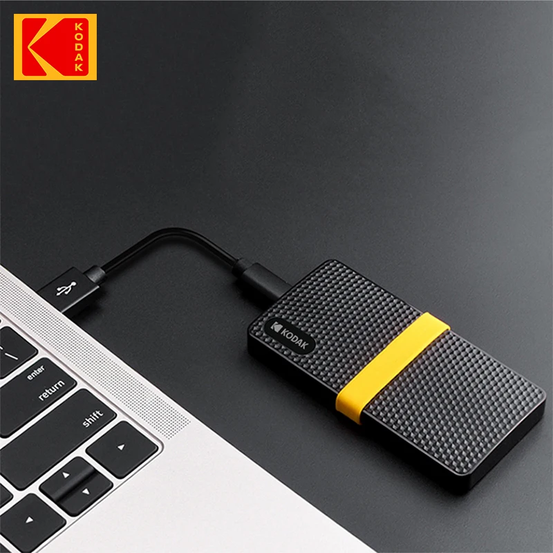 KODAK-disco duro externo X200 para ordenador portátil, SSD de 1TB, USB 3,1 tipo C, 512GB, 256GB, para Smartphone y PC