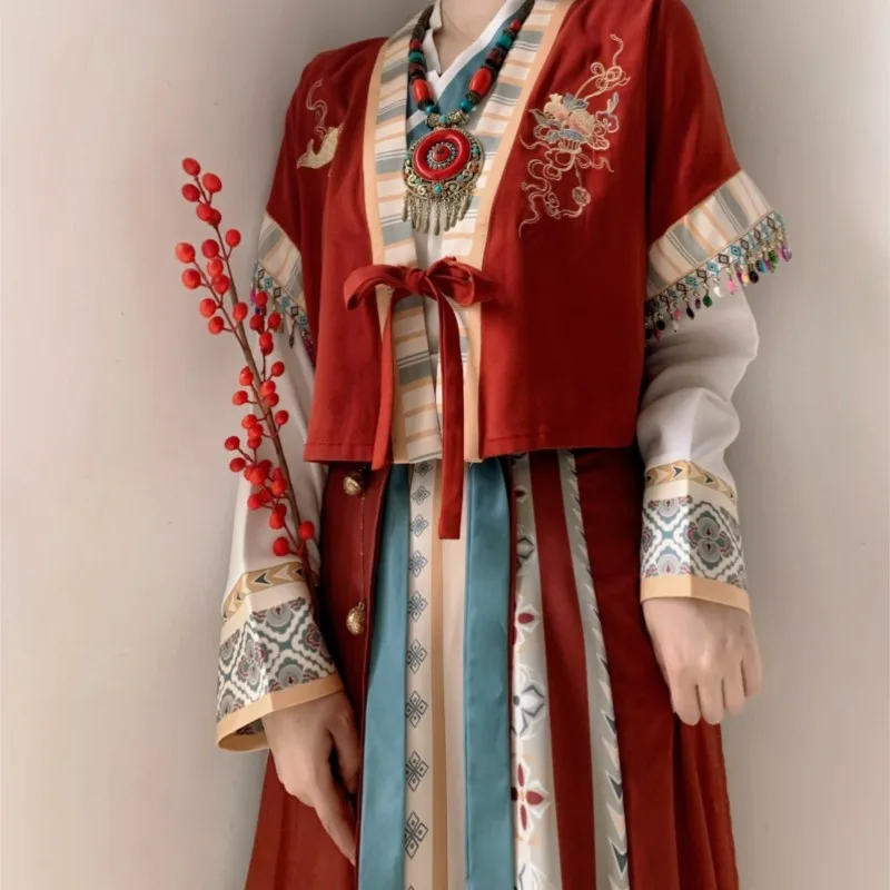 

Hanfu Women's Han Yuan Surichang Wei Jin Style Suit