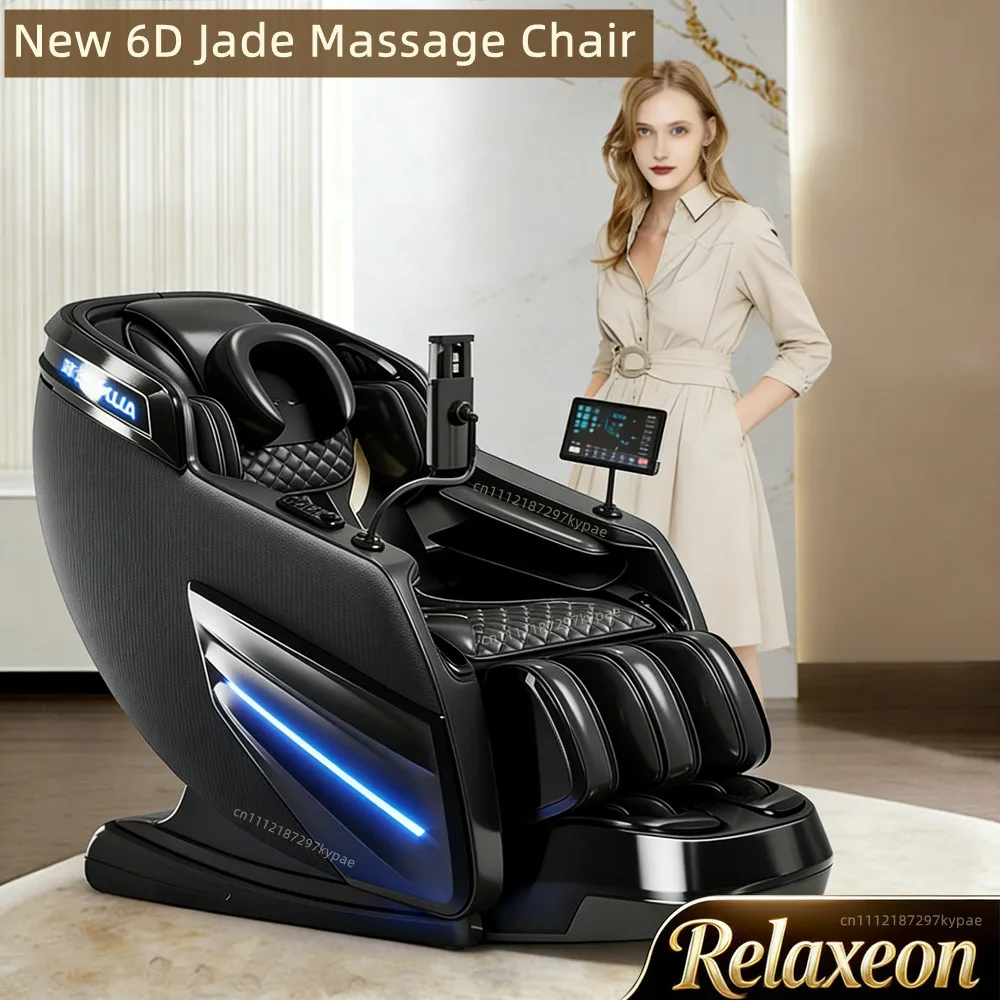 Elektrischer Massagesessel 6D für den Heimgebrauch Zero Gravity SL-Track Ganzkörper-Shiatsu-Stretch-Massage-Liegesessel mit Körperscan