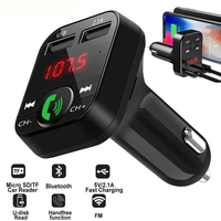 Car Bluetooth Receiver FM Transmitter Wireless Audio Adapter Hands Free MP3 Player Dual USB Fast Car Charger Bluetooth Car Kit