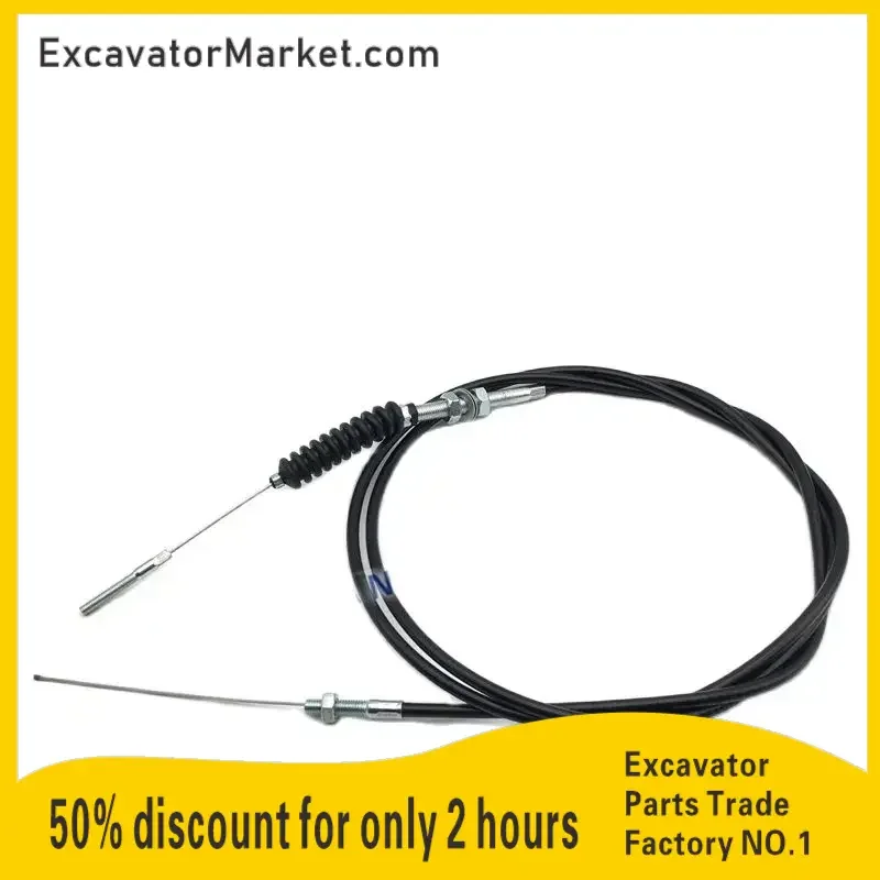 For XE60/60CA/XE80 Throttle Line Throttle Cable Hook Machine Throttle Line Excavator Parts