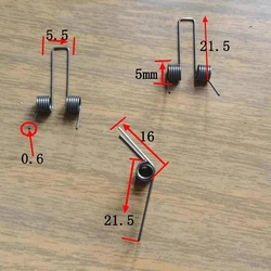 12pcs Wire Diameter 0.6 Outer Diameter 5mm 6 Circle Double Torsion Rotate Torsional Spring