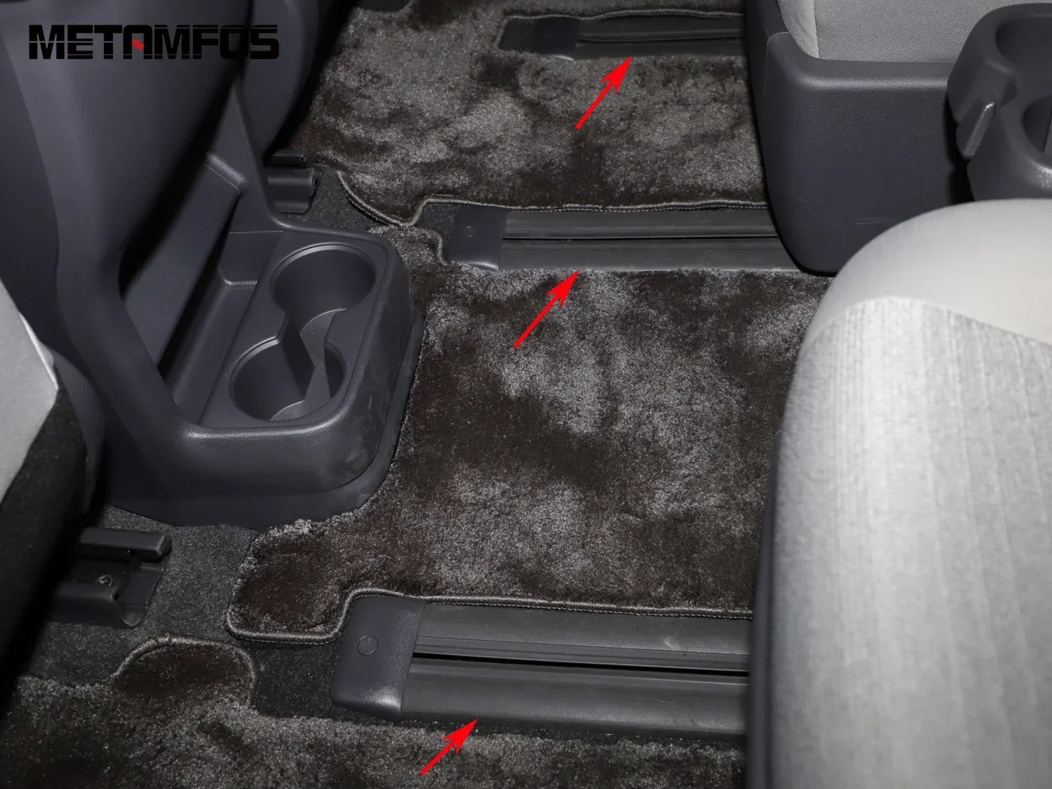 Accessories For Toyota Sienna 2021-2023 2024 2025 Stainless Steel Rear Seat Track Path Slide Rail Frame Cover Trim Car Styling view 3