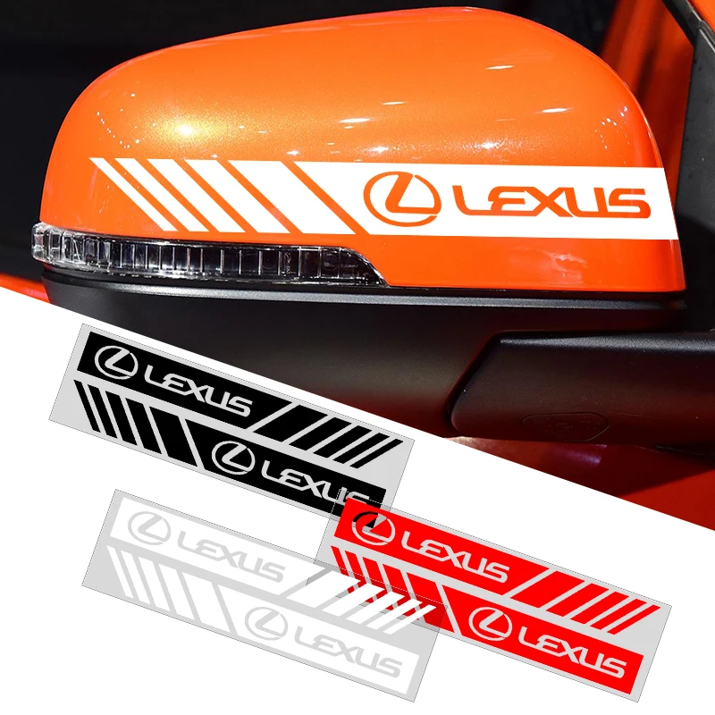 

Car Rearview Mirror Side Decal Stripe Sticker Vehicle Body For Lexus CT200H ES350 GX460 470 IS250 LS460 NX300 RX300 350 450H