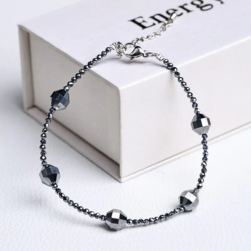 Terahertz Lantern Bead Bracelet Energy Stone Beaded Jewelry