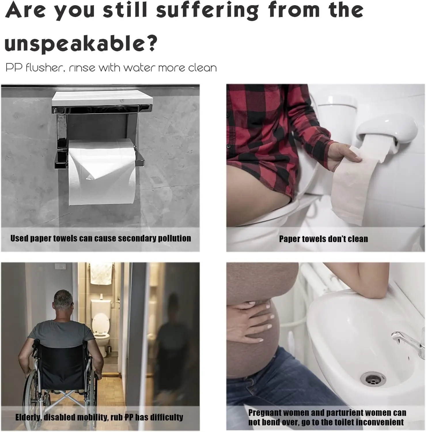 مرفق CloudUda Bidet لمقعد المرحاض الساخن والبارد مع فوهات مزدوجة للتنظيف الذاتي والتحكم في الضغط القابل للتعديل #6